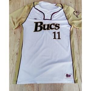 Gryco Sportswear Bucs Baseball Jersey White Gold Maroon Men’s Size M